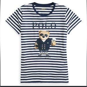 POLO bear striped t-shirt